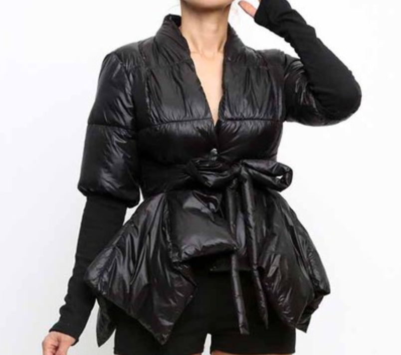 Puffy Peplum Jacket