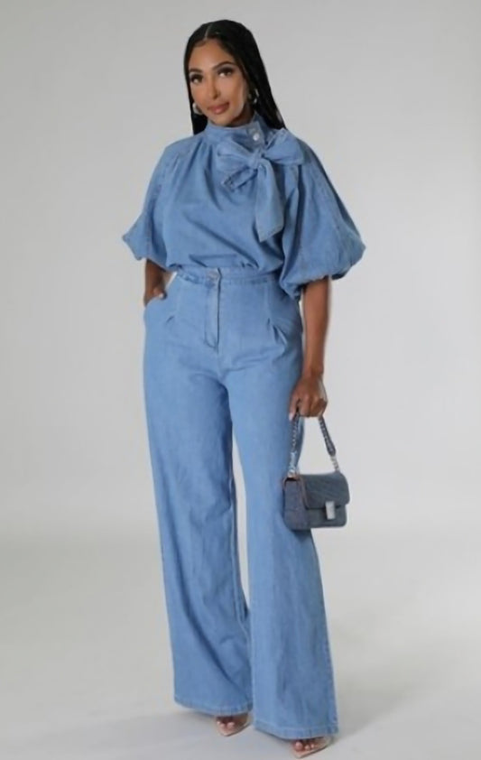 Denim Double Take Set