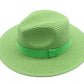 Cutely Covered Straw Fedora Hat